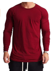 Magiftbox Mens Lightweight Cotton Workout Long Sleeve T-Shirts 